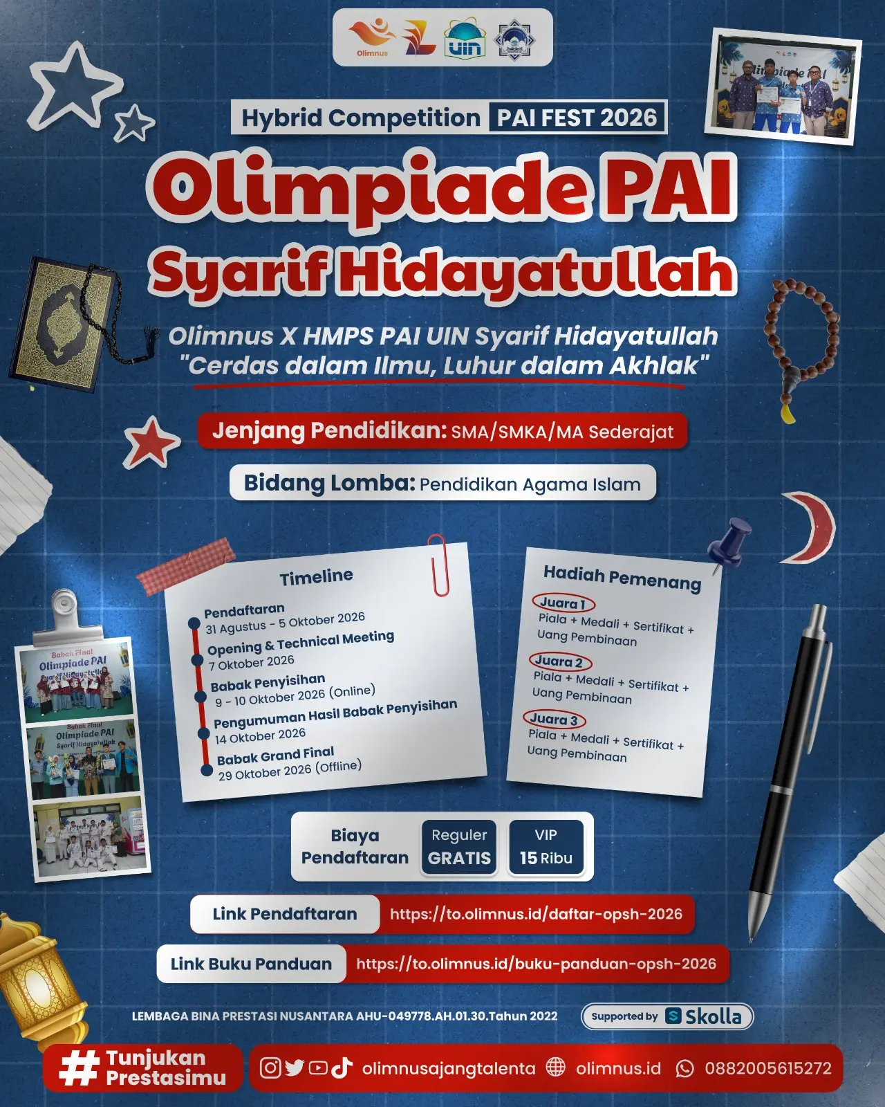 Olimpiade PAI Syarif Hidayatullah 2026